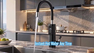 with a cast aluminium heating element to prevent limescale build-up; the heat-resistant spout featur