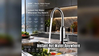 220V 3300W Basin Sink Heating Tap With Temperature Display Instant Instant Water Heater Tap Kitchen