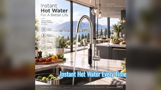 Instant Hot Water Kitchen Faucet Digital Display