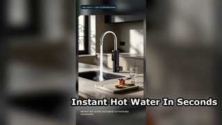 3s Fast Heating Electric Hot And Cold Water Tap With LED Digital Display Faucet Cold And Hot
