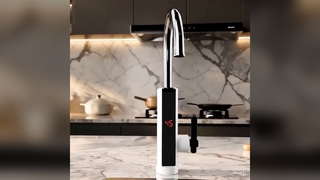 Instant Hot Water Tap LED Temperature Display Kitchen Tech