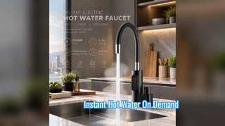Cast aluminum heating chamber, limescale-resistant, and scald-proof spout for added peace of mind. 