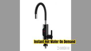 Instant-Heat Kitchen Faucet with LED Display and Cast Aluminum Heater